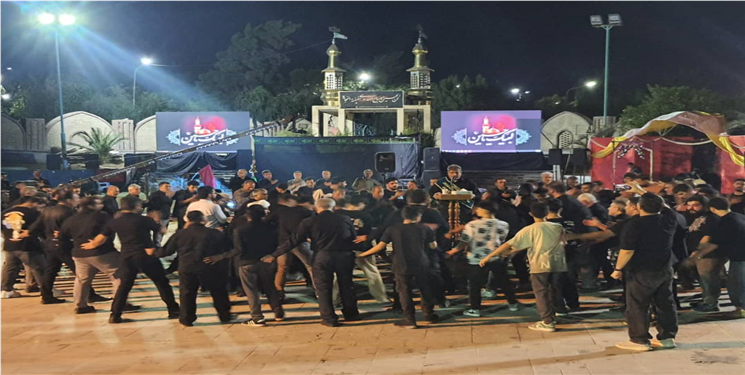 عزاداری عاشقان حسینی در مسجدالنبی شركت نفت گچساران