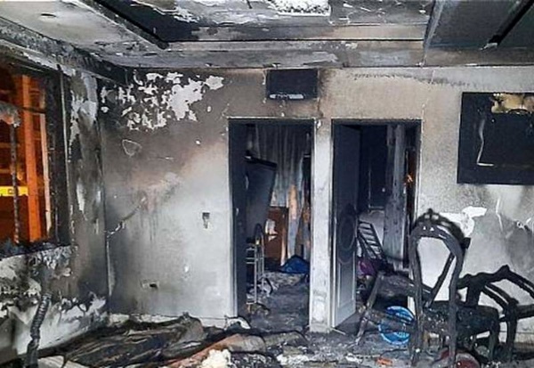 سه کودک در میان شعله‌های آتش نجات یافتند