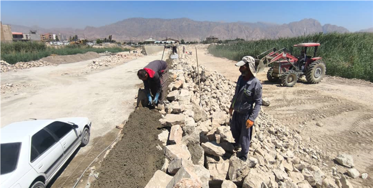 پیشرفت ۵۰ درصدی پروژه احداث کانال ضلع غربی فرودگاه دوگنبدان
