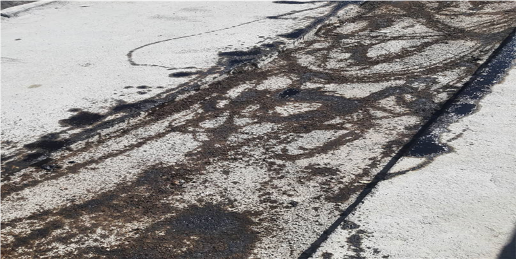 توقف فوری آسفالت‌ریزی غیراصولی/ استفاده از گازوییل به‌جای قیر 